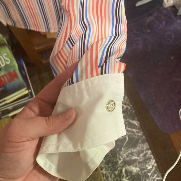 Like New Tommy Hilfiger Striped Button-Down Blouse (medium) - Picture 2 of 3